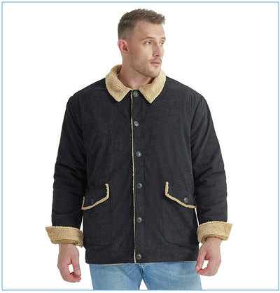 Chaqueta de Cachemira Gruesa para Hombre - Corte Holgado y Casual - Image 36