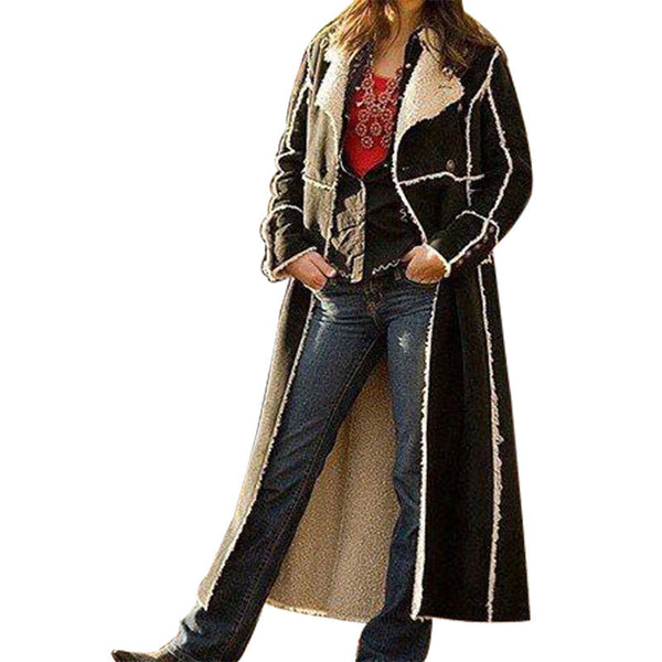 Abrigo Trench Cardigan de Manga Larga para Mujer - Estilo Europeo y Americano