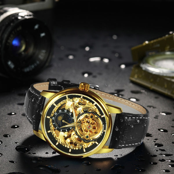 Reloj Mecánico Automático con Diseño Calado