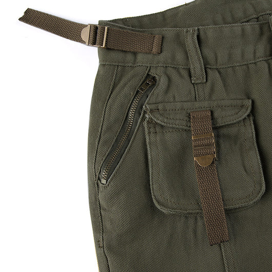 Pantalones Cargo Retro Cintura Baja con Bolsillos - Image 14