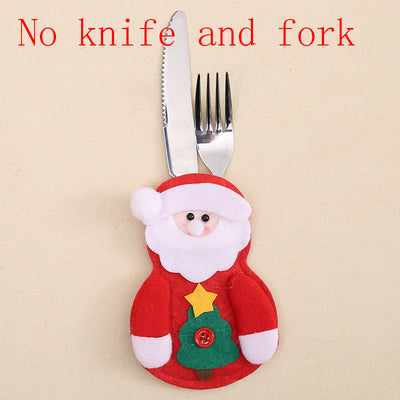 Portacubiertos Navideños de Papá Noel para Decoración de Mesa - Image 8
