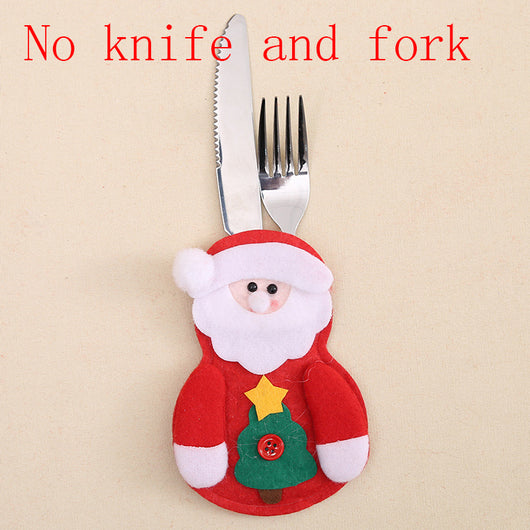 Portacubiertos Navideños de Papá Noel para Decoración de Mesa - Image 8