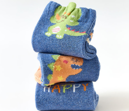 Calcetines Infantiles con Dinosaurio y Estrella - Diseño Moderno para Niños - Image 6