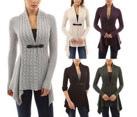 Cardigan Twist con Cuello en V y Cordones