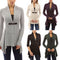 Cardigan Twist con Cuello en V y Cordones
