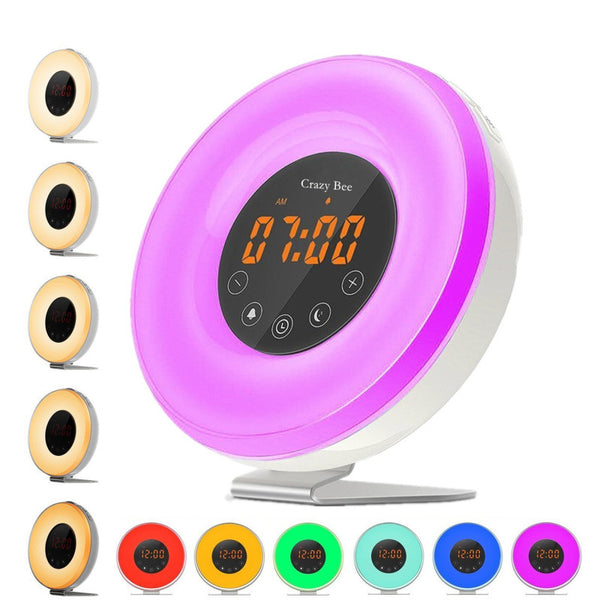 Lámpara Despertador con Simulador de Amanecer y Atardecer