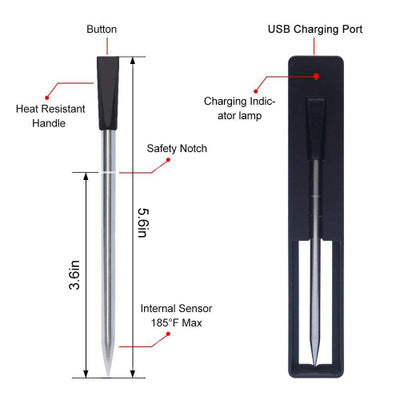 Termómetro Bluetooth para Parrilla con Sonda Inalámbrica - Image 2