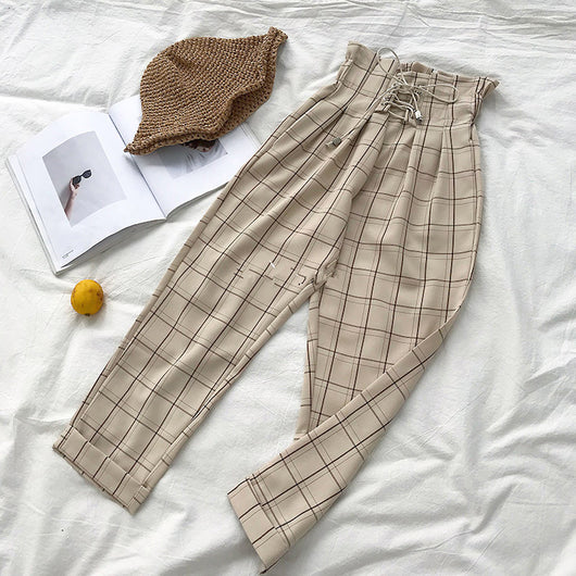 Pantalones Casuales a Cuadros para Primavera - Image 13