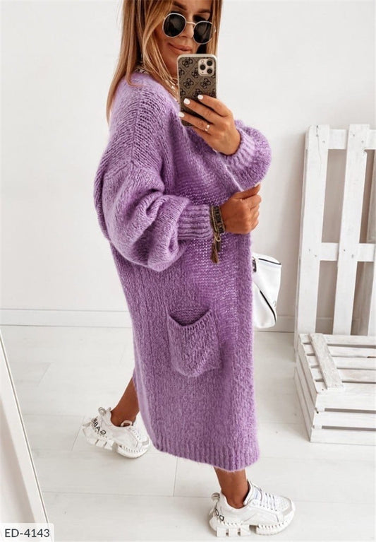 Cardigan Suelto de Punto para Mujer - Abrigo Tejido Otoño e Invierno - Image 2