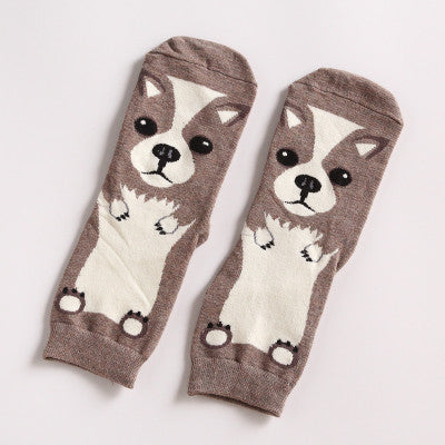 Calcetines Medianos Corgi 3D con Diseño de Trasero Adorable - Image 4