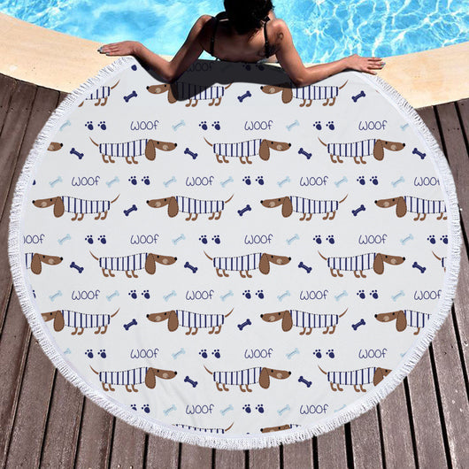 Toalla de Playa Redonda Estampada - Image 10