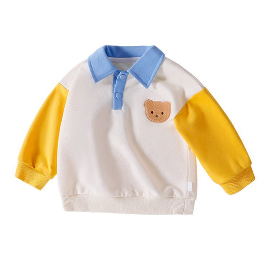 Camisa Infantil Primavera Otoño con Cuello Solapa - Image 5