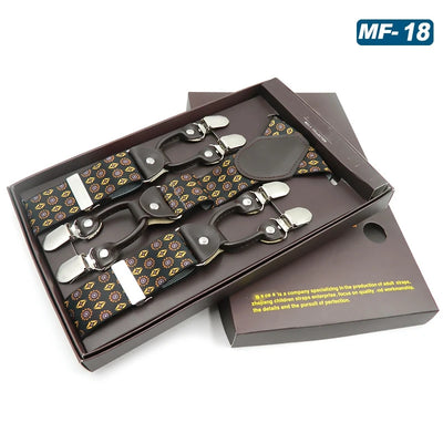 Tirantes Elásticos Multicolor con 6 Clips para Hombre - Image 50