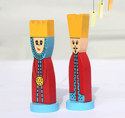 Puzzle de Ajedrez Educativo en Madera con Figuras de Dibujos Animados - Image 8