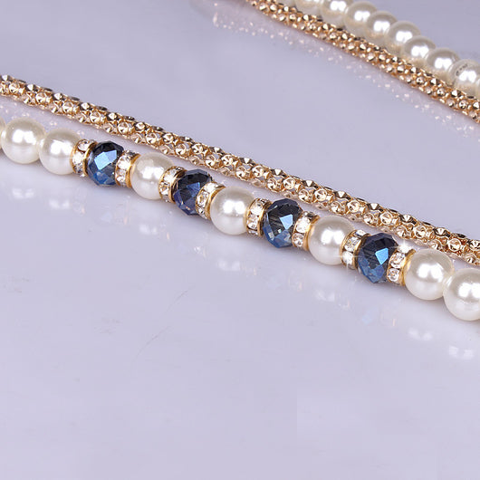 Cinturón Cadena de Perlas con Strass - Accesorio Versátil y Elegante - Image 4