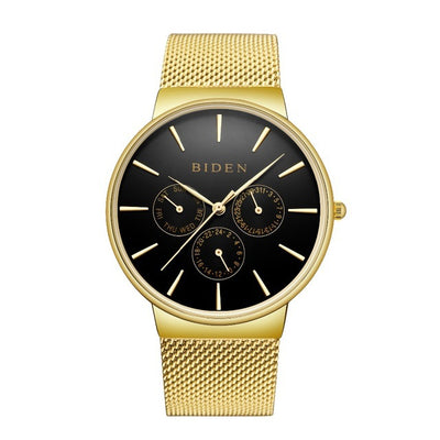 Reloj Hombre Calendario Malla Ultra Delgada - Image 3