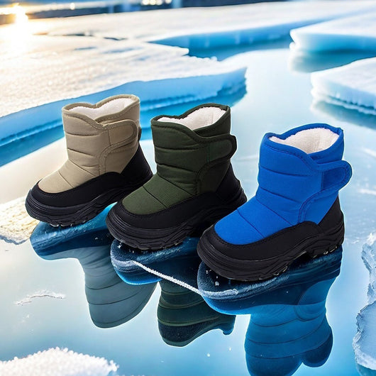 Botas Cálidas Aisladas para Niños con Suela Gruesa y Caña Alta