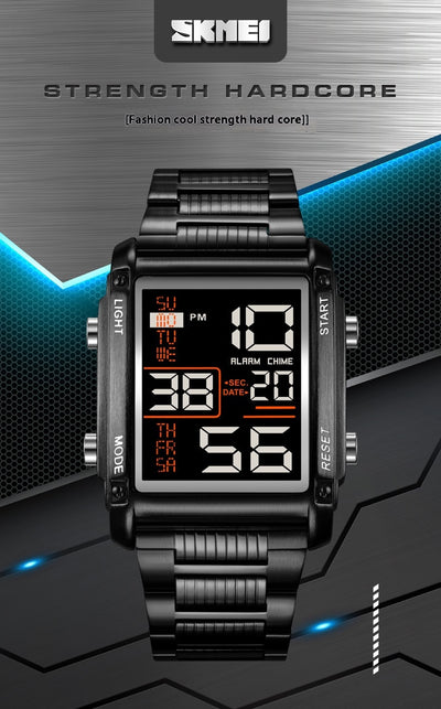 Reloj Deportivo Digital Cuadrado para Hombre con Pantalla de Fecha y Resistencia al Agua - Image 21