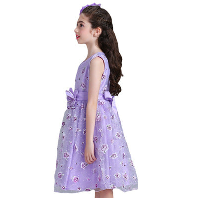 Vestido Tank Top Niña con Estampado Digital y Efecto Puffed - Image 9