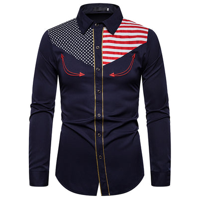 Camisa Vaquera Bordada de Manga Larga para Hombre - Estilo Western - Image 24