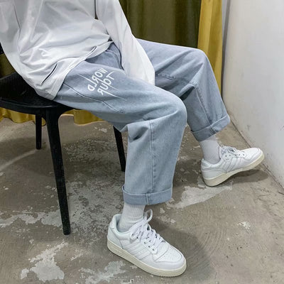 Pantalones Vaqueros Rectos y Holgados para Hombre - Image 8