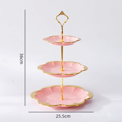 Plato de Frutas Multicapa de Cerámica Lujo Minimalista para Sala - Image 24