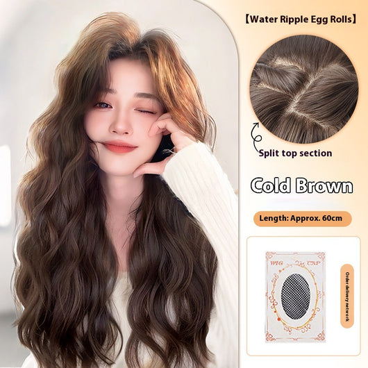 Peluca Larga Rizos Naturales Cabello Artificial Cobertura Total - Image 6
