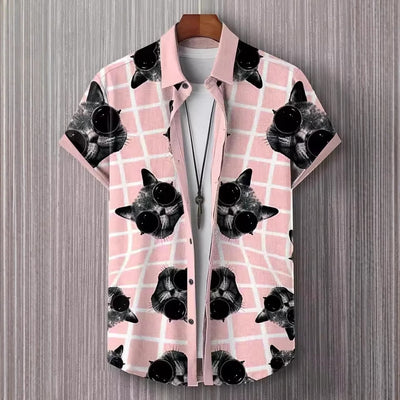 Camisa Estampada Artística para Hombre - Diseño Personalidad - Image 2