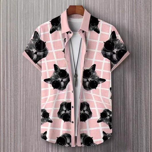 Camisa Estampada Artística para Hombre - Diseño Personalidad - Image 2