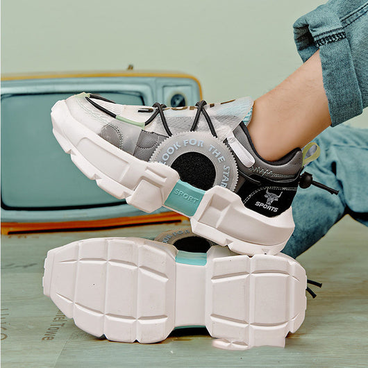 Tenis Gris de Piso Plano con Cordones - Diseño Clásico y Cómodo - Image 9