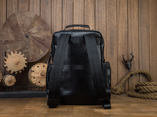 Mochila de Cuero Genuino para Hombre - Gran Capacidad, Diseño Moderno - Image 20