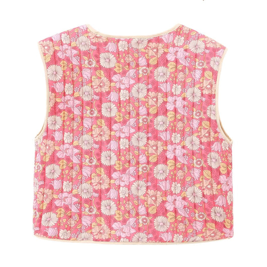 Chaleco Floral Otoñal Reversible de Algodón - Image 4
