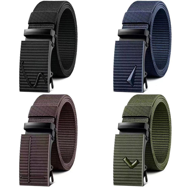 Cinturón de Lona para Hombre con Hebilla Automática