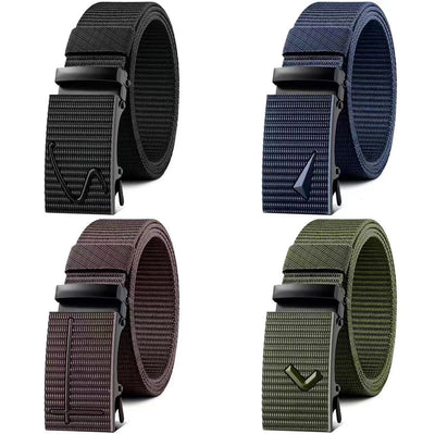 Cinturón de Lona para Hombre con Hebilla Automática