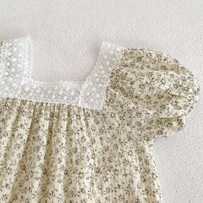 Body para Bebé Niña con Encaje Floral y Cuello Cuadrado - Image 14