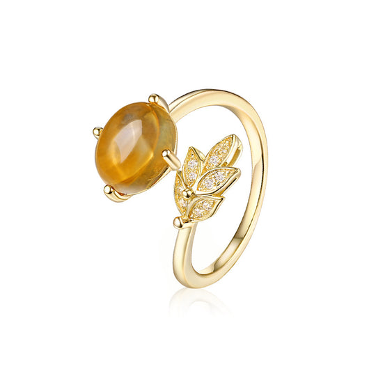 Anillo de Cuarzo Citrino Natural - Joya Energética - Image 2