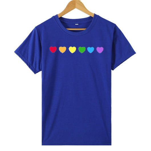 Playera Estampada Corazón Arcoíris Manga Corta - Image 16