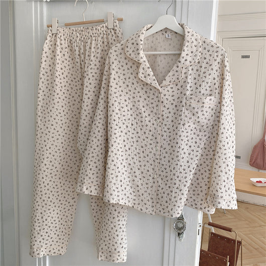 Pijama Largo Estampado Floral para Mujer - Conjunto Cómodo de Manga Larga - Image 8