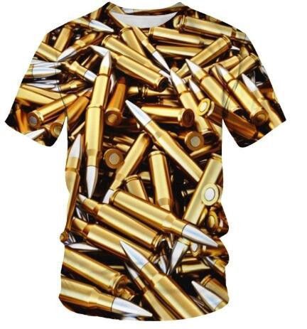 Camisetas Manga Corta Talla Grande Bullets - Sudaderas Cómodas para Hombre