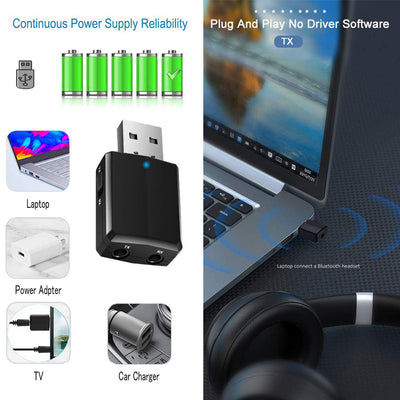 Transmisor y Receptor de Audio Bluetooth 2 en 1 - Image 7