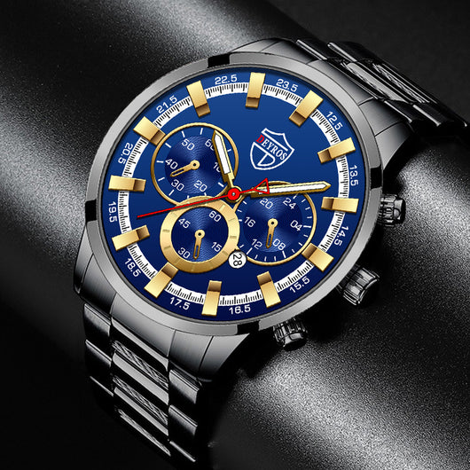 Reloj de Cuarzo Luminoso para Hombre - Elegancia Empresarial - Image 34