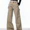 Jeans Rectos Sueltos Estilo Retro con Bolsillos para Mujer