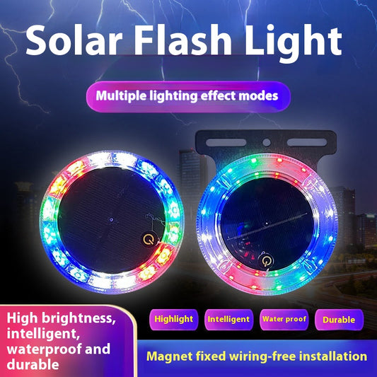 Luz Estroboscópica Solar para Auto con Múltiples Modos
