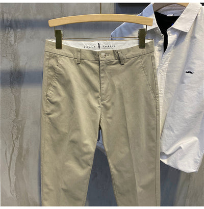Pantalones Retro Estilo Coreano Ajustados de Algodón Versátil - Image 15