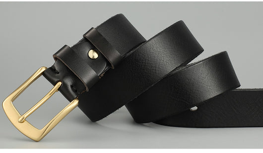 Cinturón de Cuero Genuino para Hombre - Diseño Artesanal Casual - Image 4