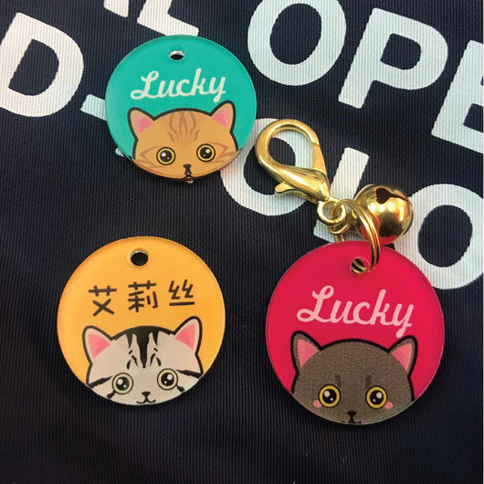 Placa de Identidad Personalizada para Mascotas