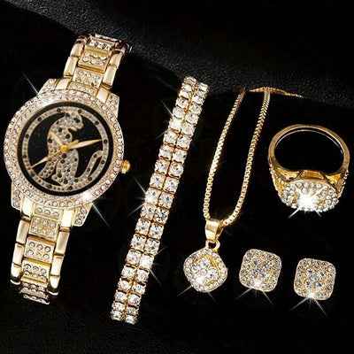 Reloj para Mujer con Diamantes Incrustados - Conjunto Cornucopia - Image 12