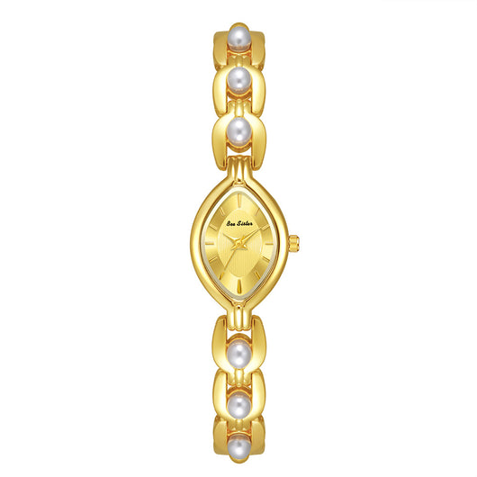 Reloj Elegante para Mujer con Perlas Simuladas - Diseño Lujo Clásico - Image 8