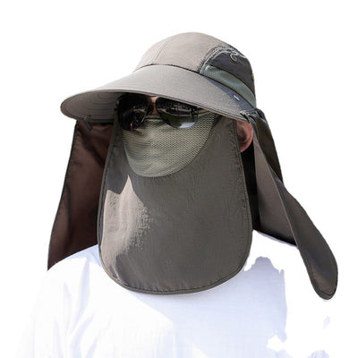 Sombrero de Protección Solar con Cobertura Facial para Pesca y Montaña - Image 5