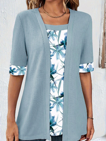 Cardigan de Lino y Algodón con Mangas Caladas y Cierre Invisible - Image 13